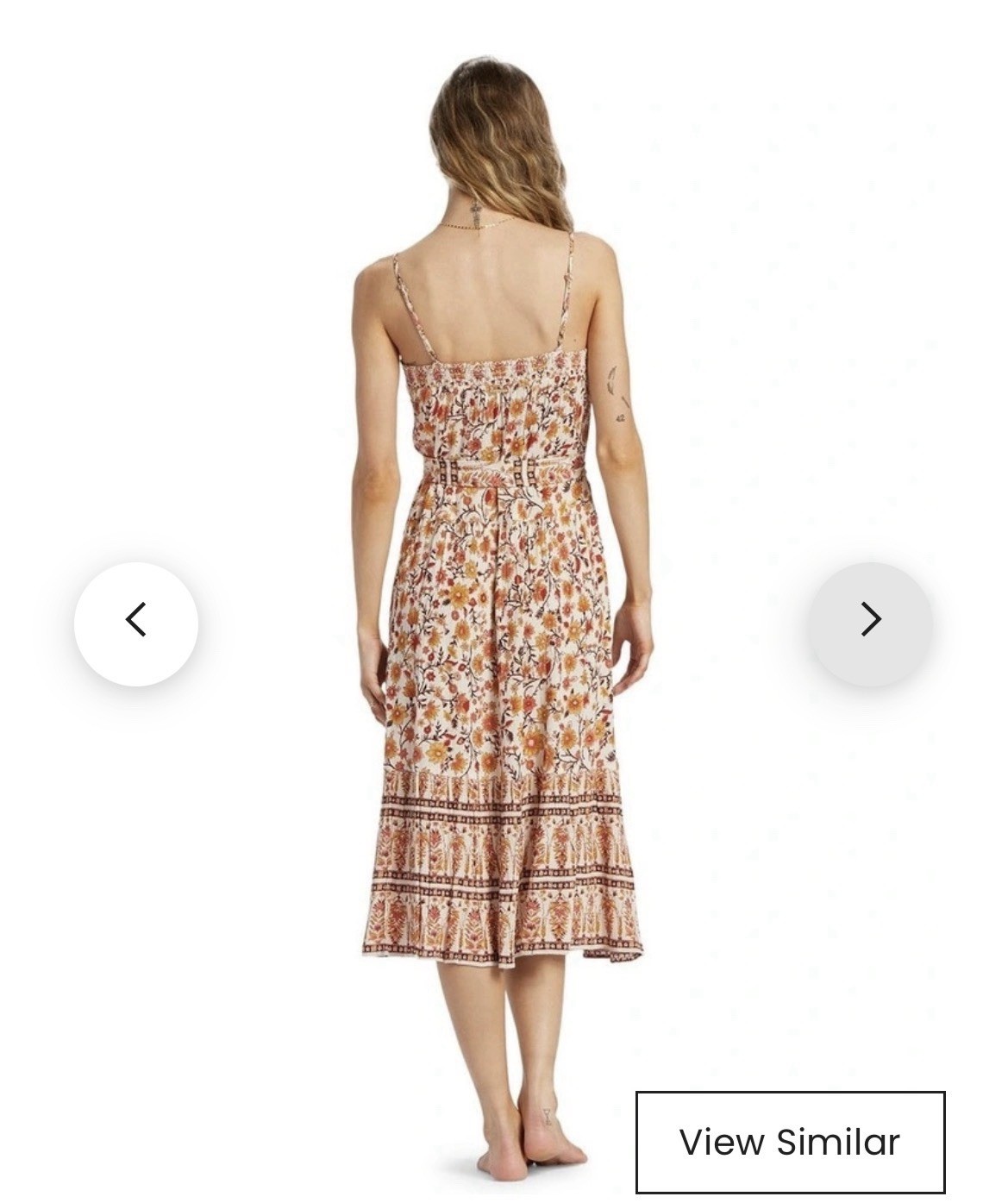 Billabong Floral Boho Chic Cottagecore Maxi Sleeveless Summer Beach Dress XS