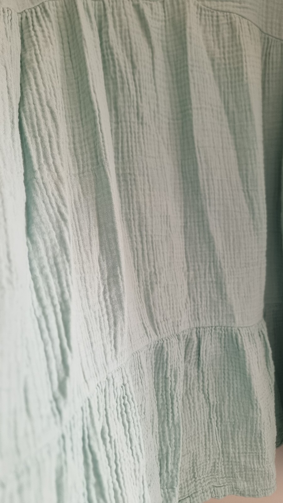 Cheesecloth Summer Mint Green Turquoise Short Dress One Size BNWOT