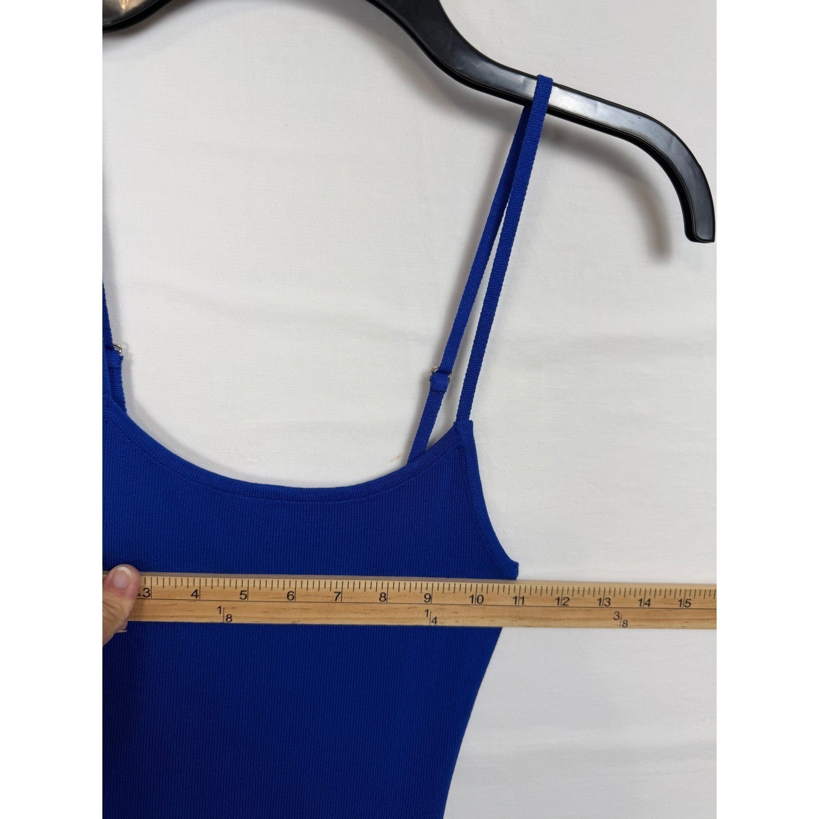 Hera Collection NWT Ribbed Bodycon Midi Women’s D Size S Royal Blue Side Slit
