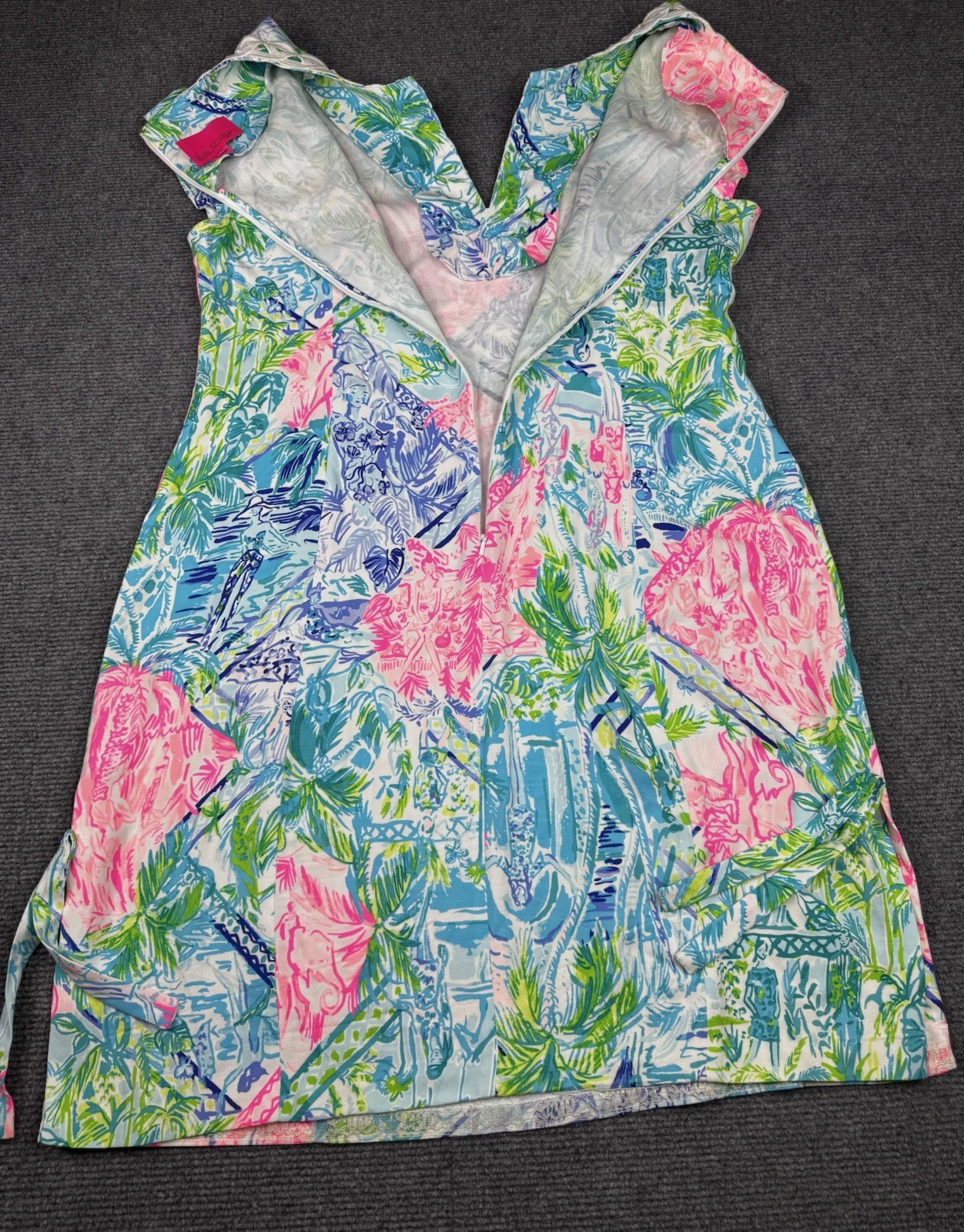 Lilly Pulitzer CASIDY STRETCH SHIFT DRESS Multi Bohemian Queen Pink Blue 16
