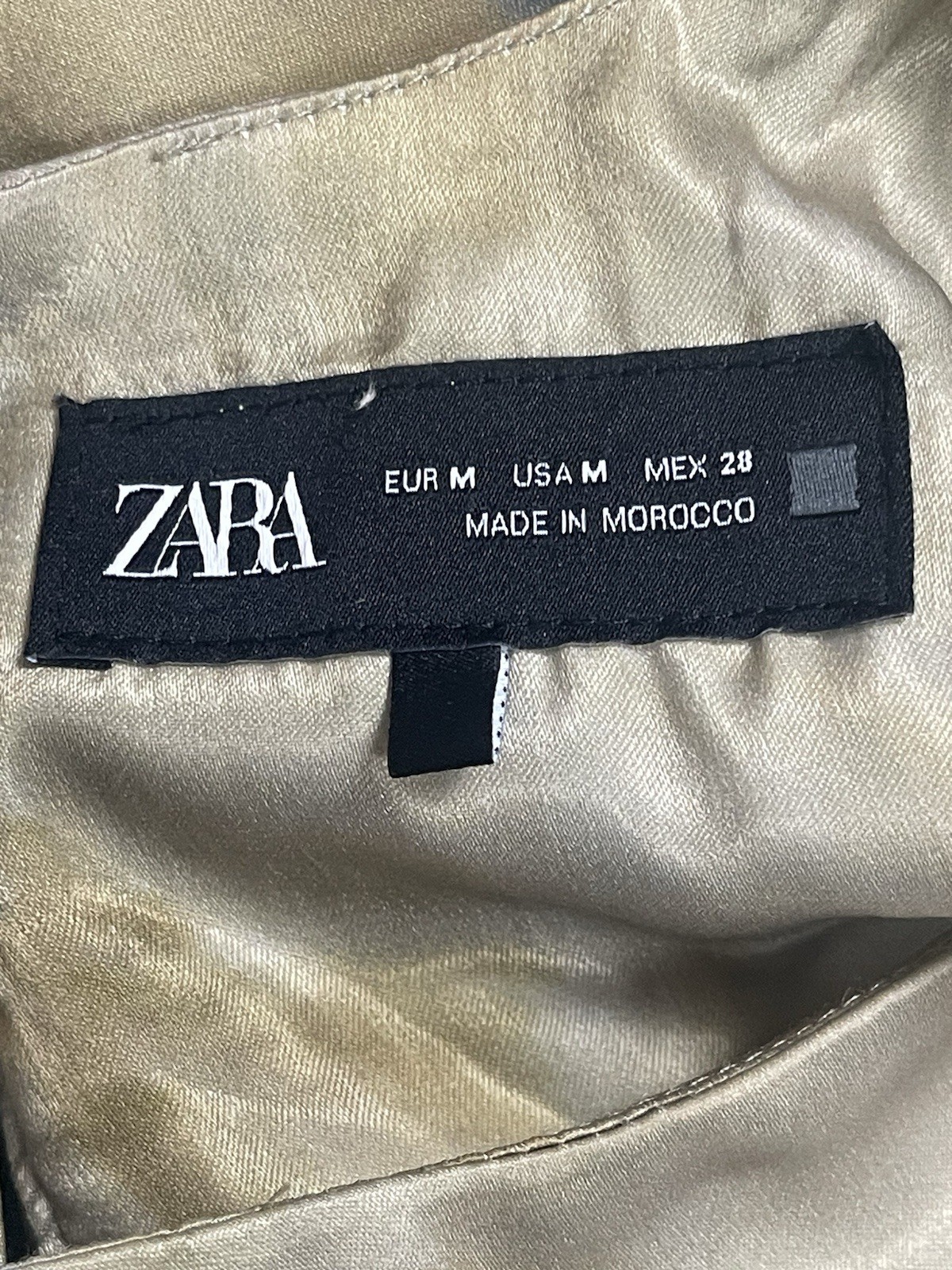 ZARA Viral Satin Effect Draped Midi Dress Womens M Wedding Guest Date Night