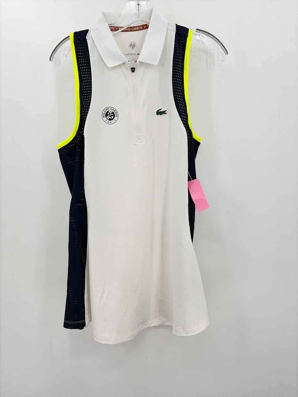 Pre-Owned Lacoste White Size Medium Short Athletic Dress
