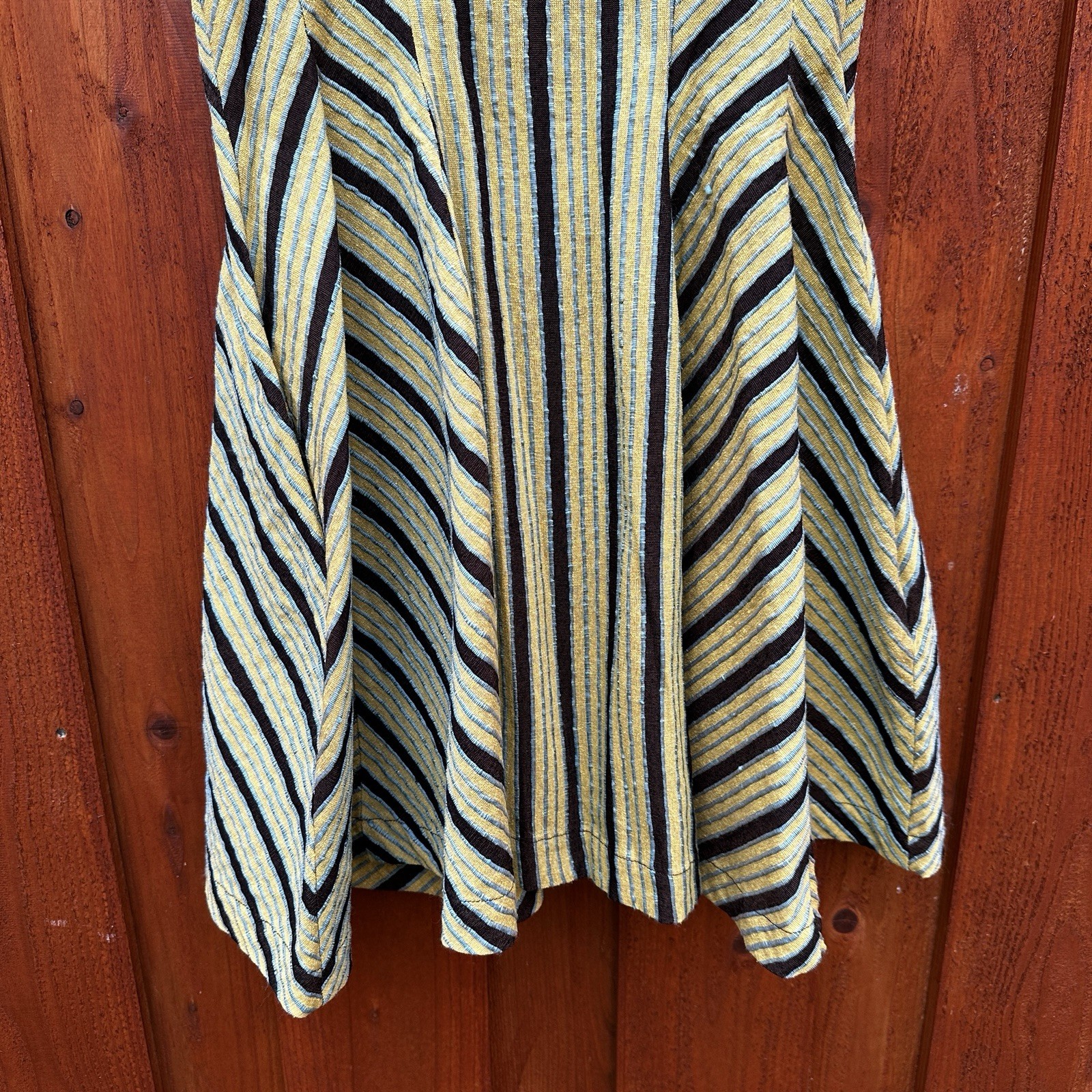 Opening Ceremony Striped Flare Dress Size 2 Skater Style Sleeveless