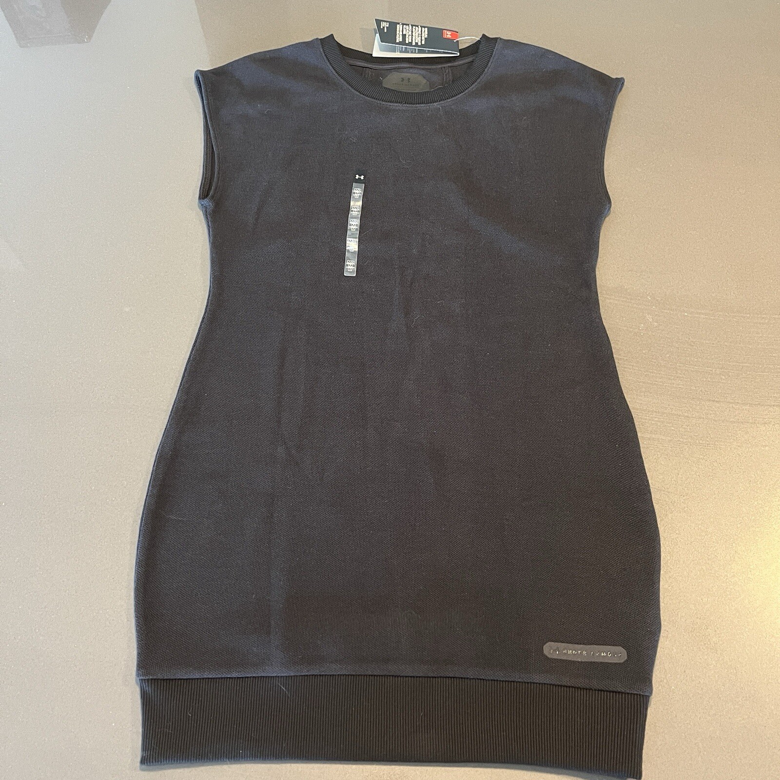 UNDER ARMOUR Unstoppable Knitted Dress Black 1324203 Women’s Sz M MSRP 80.00