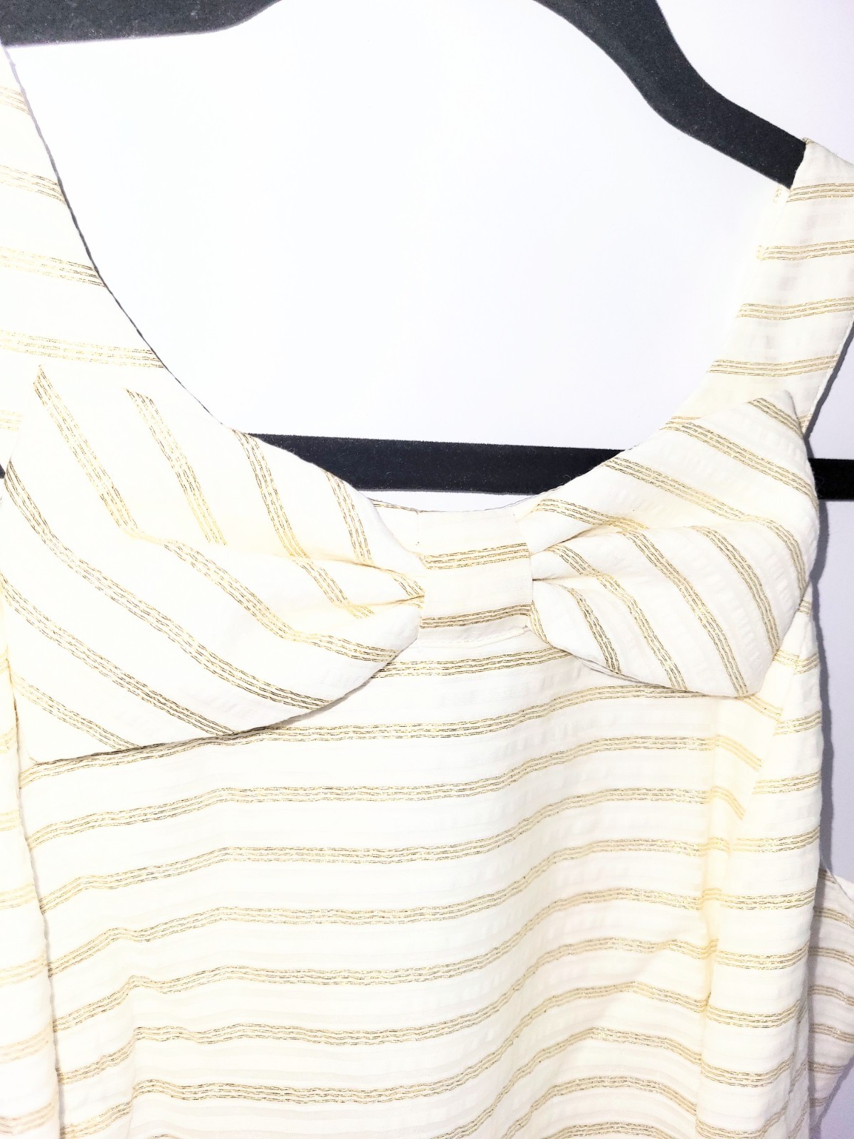 NWOT Lilly Pulitzer Henley Metallic Gold & Ivory White Sheath Dress Size 4