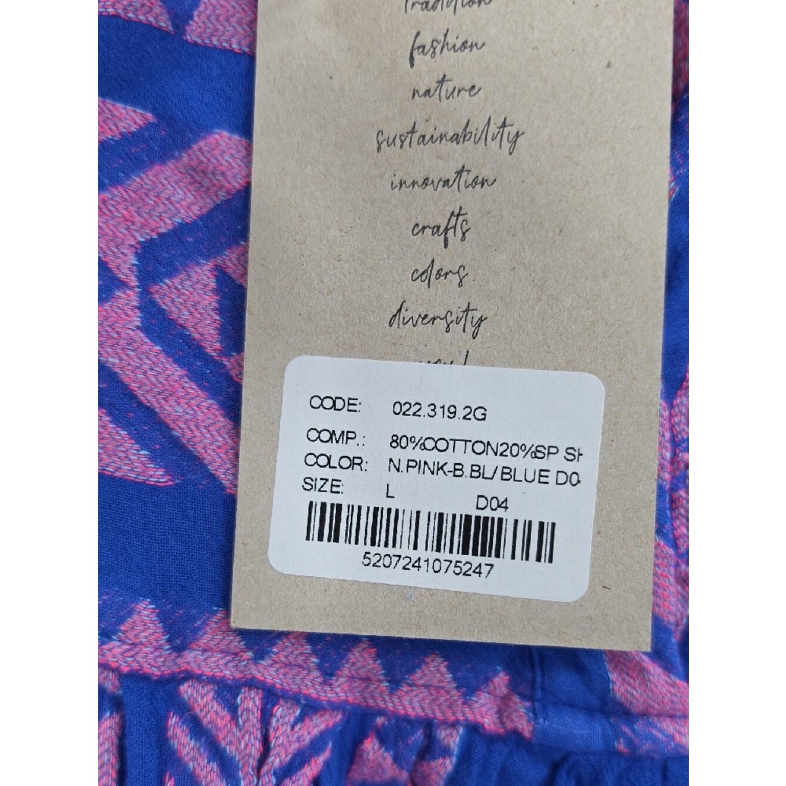 Devotion TWINS Ella Short Blue and Pink Mini Dress Size L
