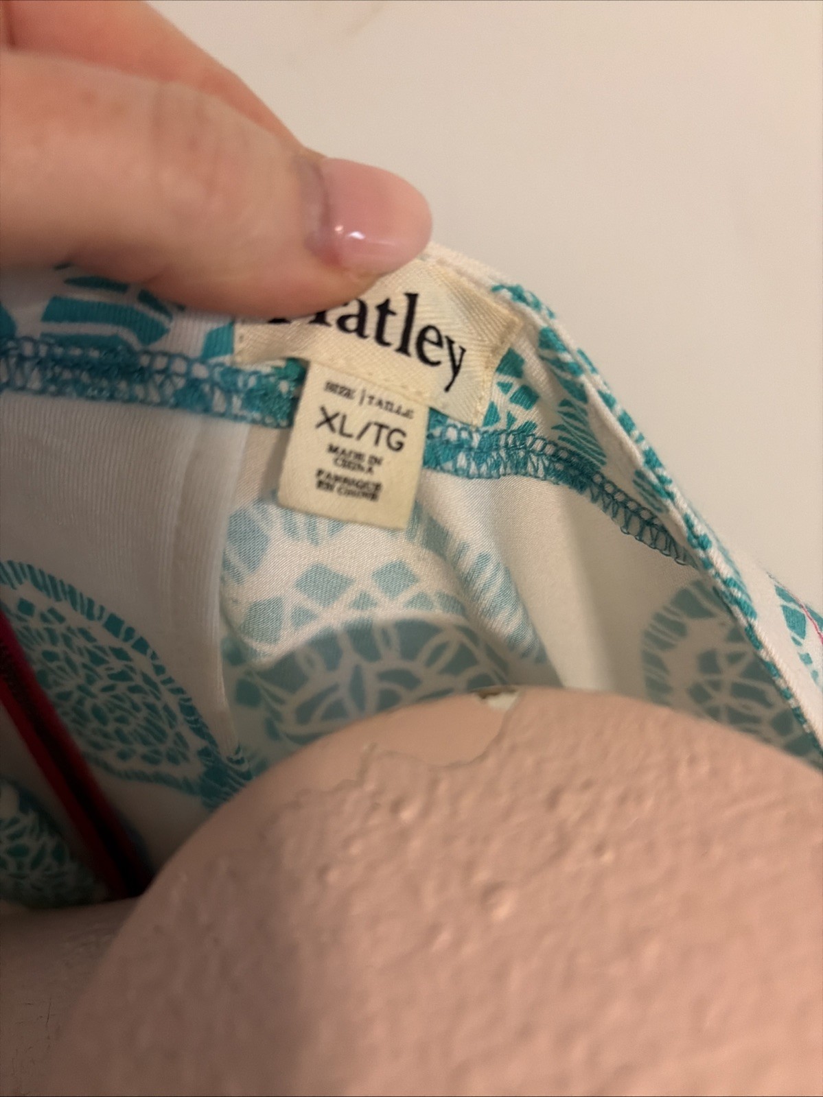 Hatley Dress XL blue patterned recognized by its distinct geometric medallion