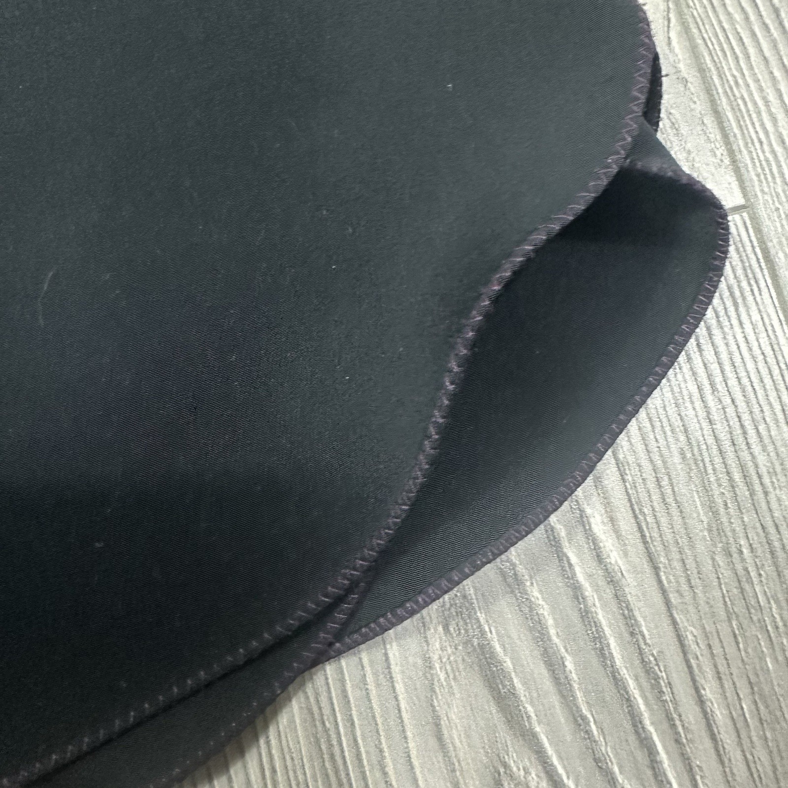 Thread Social Black Cowl Neck Long Sleeve Dress Purple Stitching Cocktail Party