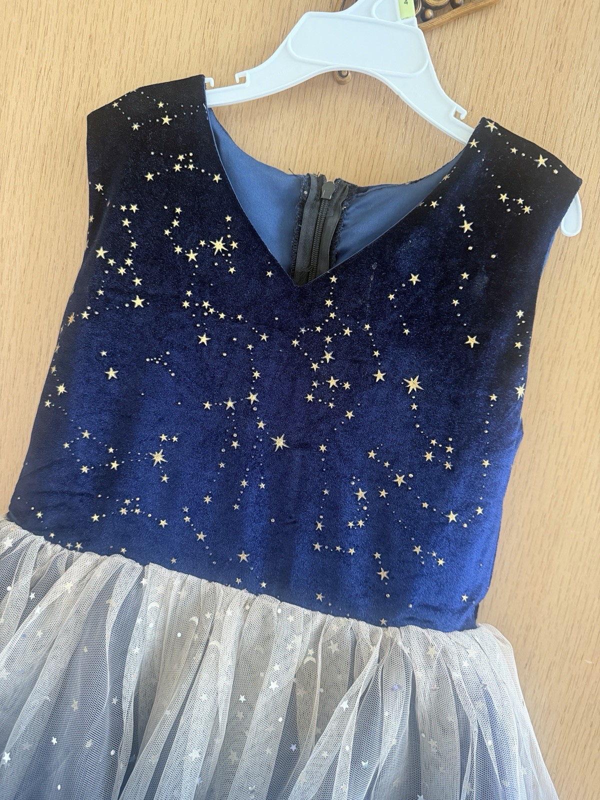 Navy Starburst Tulle Party Dress