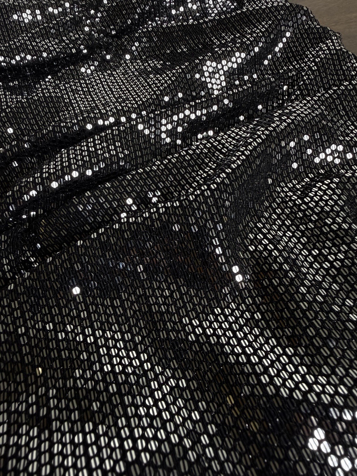 ba&sh Maelle Metallic Dot Sequin Ruched Strapless Mini Dress, Size 0 $345
