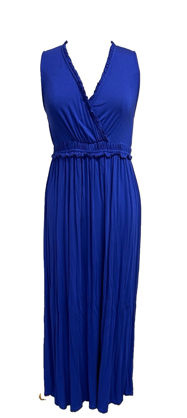 Spense Saturated Periwinkle Color Knit Maxi Dress Size S/P