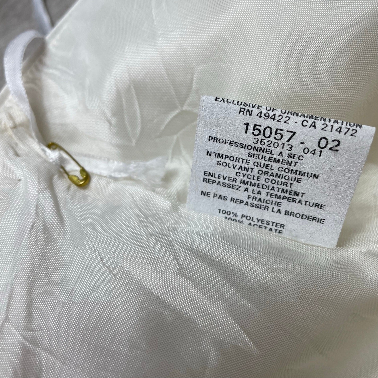 Y2K Scott McClintock Strapless Ivory Wedding Formal Dress Classic Princess Gown