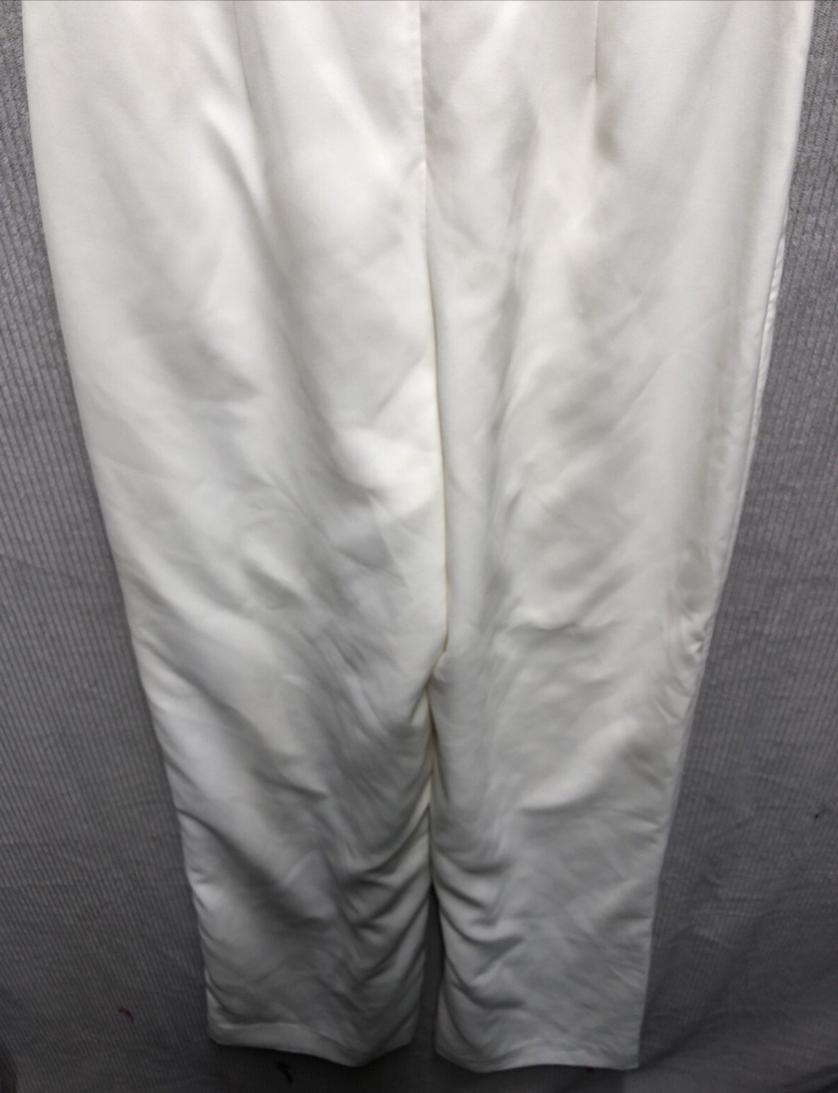 White House Black Market Strapless Jumper Size 0 Off White Split Layered Front