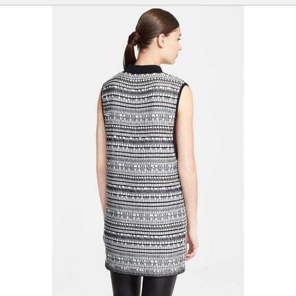 Helmut Lang Variant Grid Tunic Dress Linen Blend Size M 