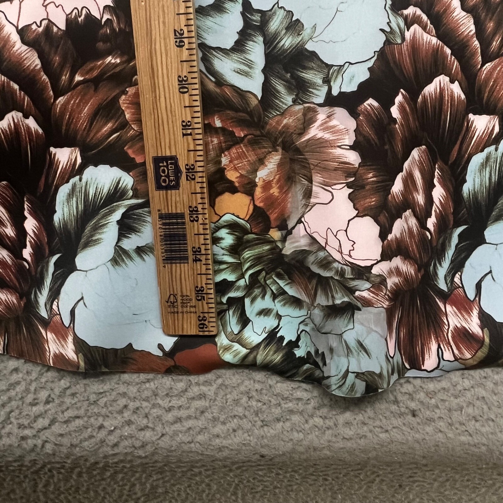 Clover Canyon Dress Womens M Abstract Floral Peplum V Neck Sleeveless Neoprene