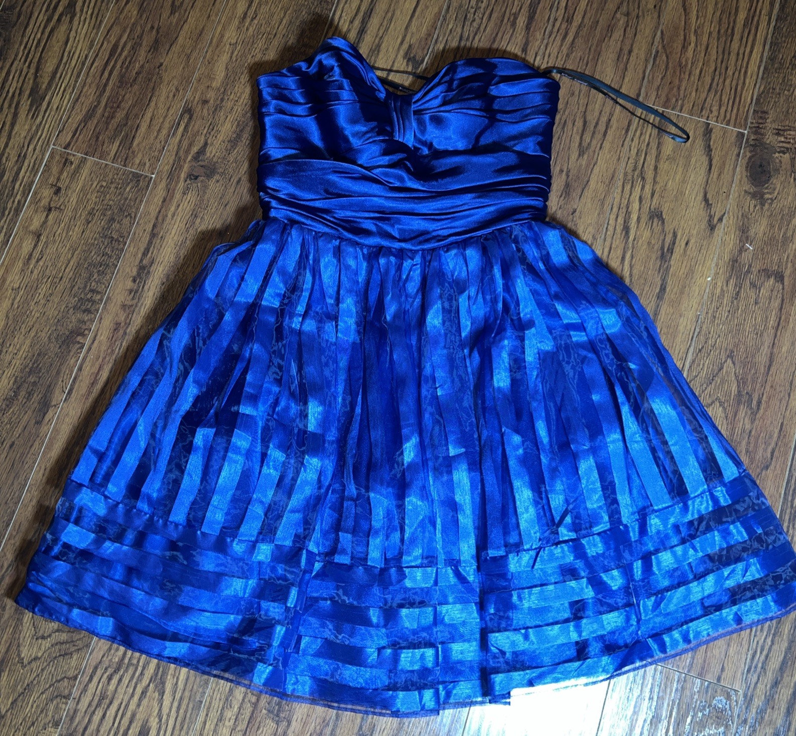 Betsey Johnson Y2K Size 4 Fit & Flare Mini Strapless Sweetheart Cocktail Dress