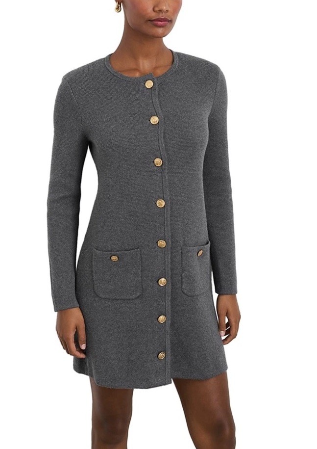 Alex Mill Paris Sweater Dress Heather Grey Women’s Size S NWT MSRP $275