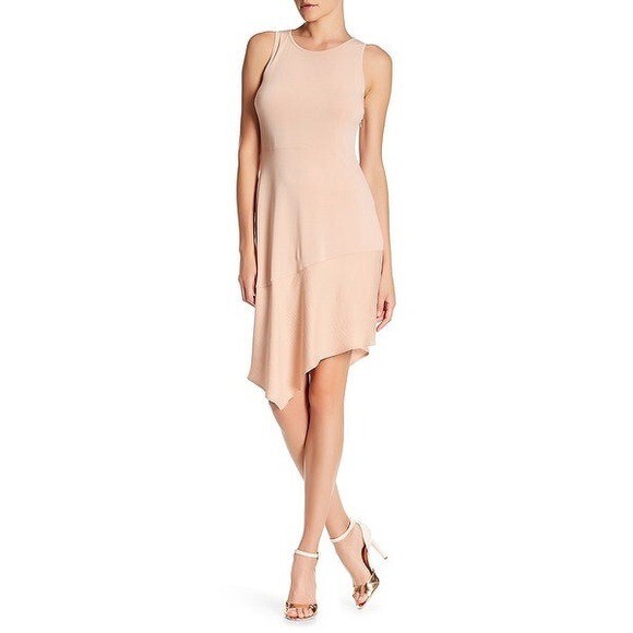RACHEL Rachel Roy Asymmetrical Combo Dress Medium