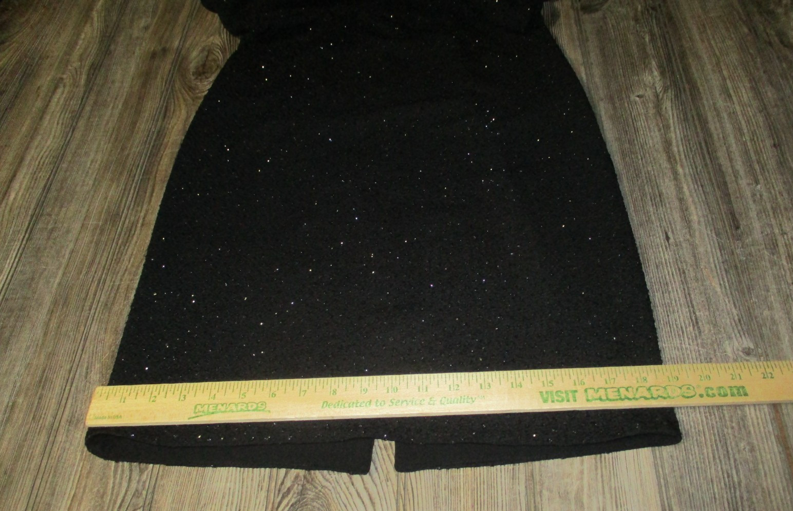David Warren New York Mandarin Black Formal Dress Sz 8P 1990s Sparkly Holiday