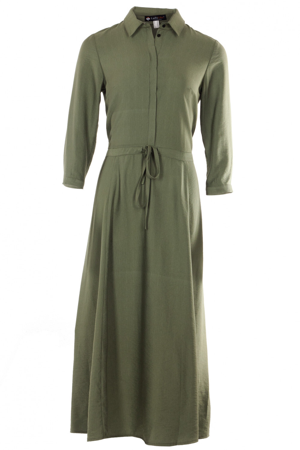 Khaki linen dress Size 2, 4, 6 US Fashionable NEW High Quality