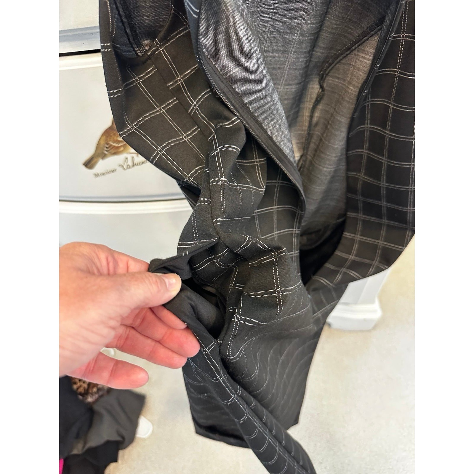 Apt 9 size small black check sleeveless dress business professional