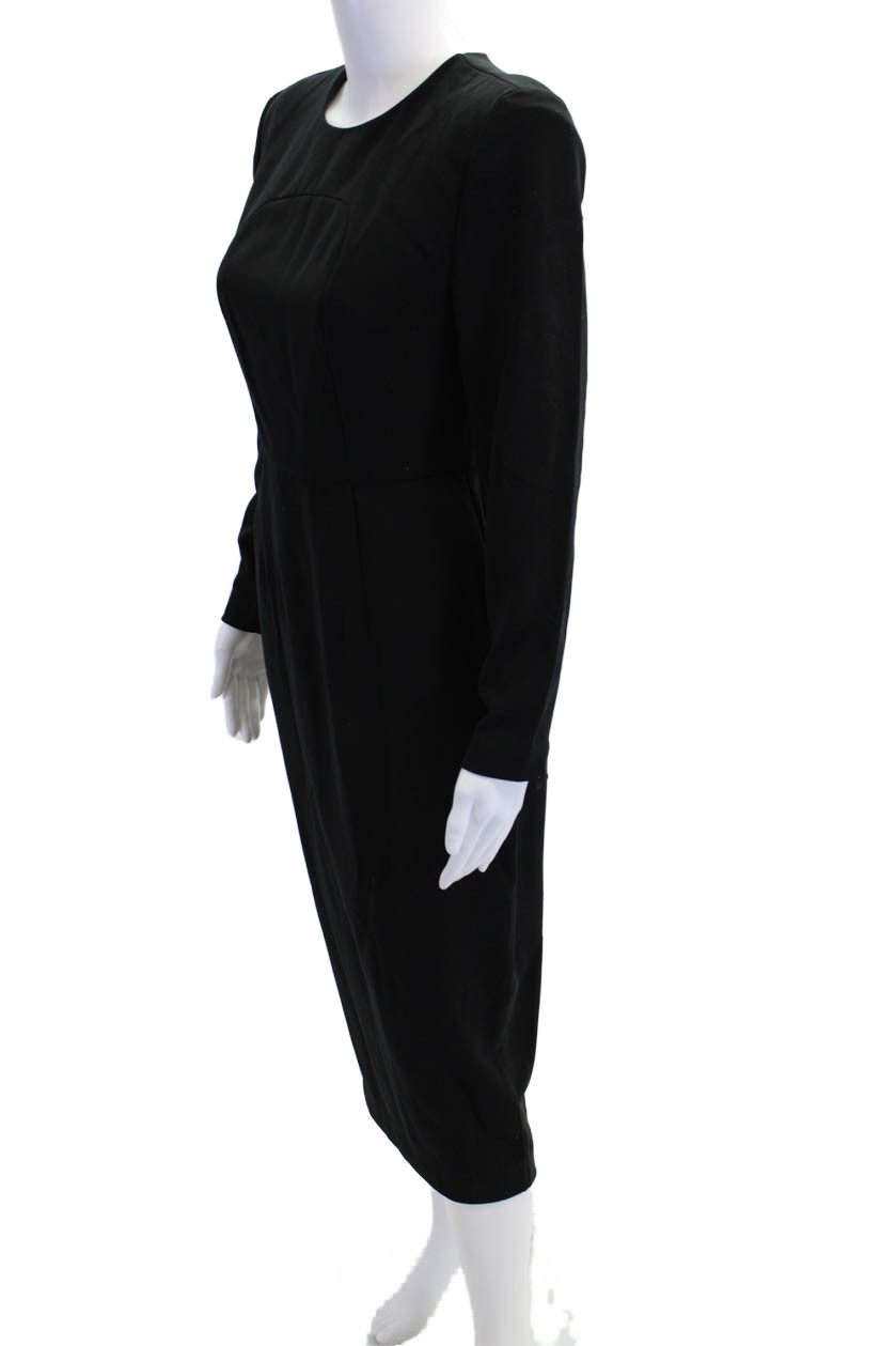 Sergio Hudson x Target Womens Long Sleeve Sheath Dress Black Size XS