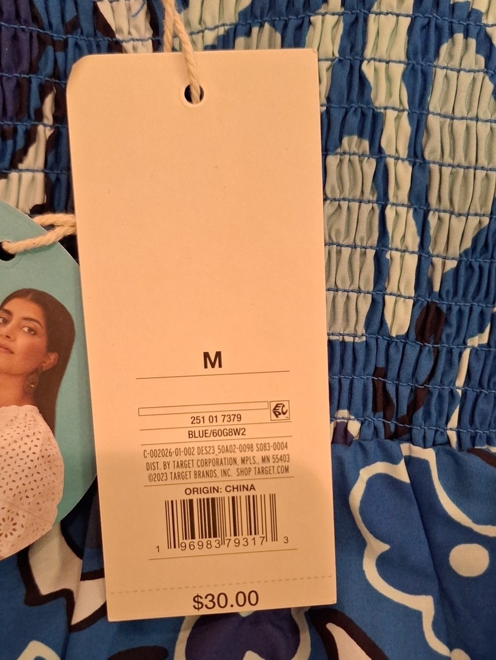 RHODE for Target – Blue Floral Mini Tiered Sundress – Medium NWT