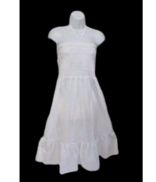 NWT Shade & Shore Bandeau Tube Top Midi Dress Womens XL Whimsical Beach White