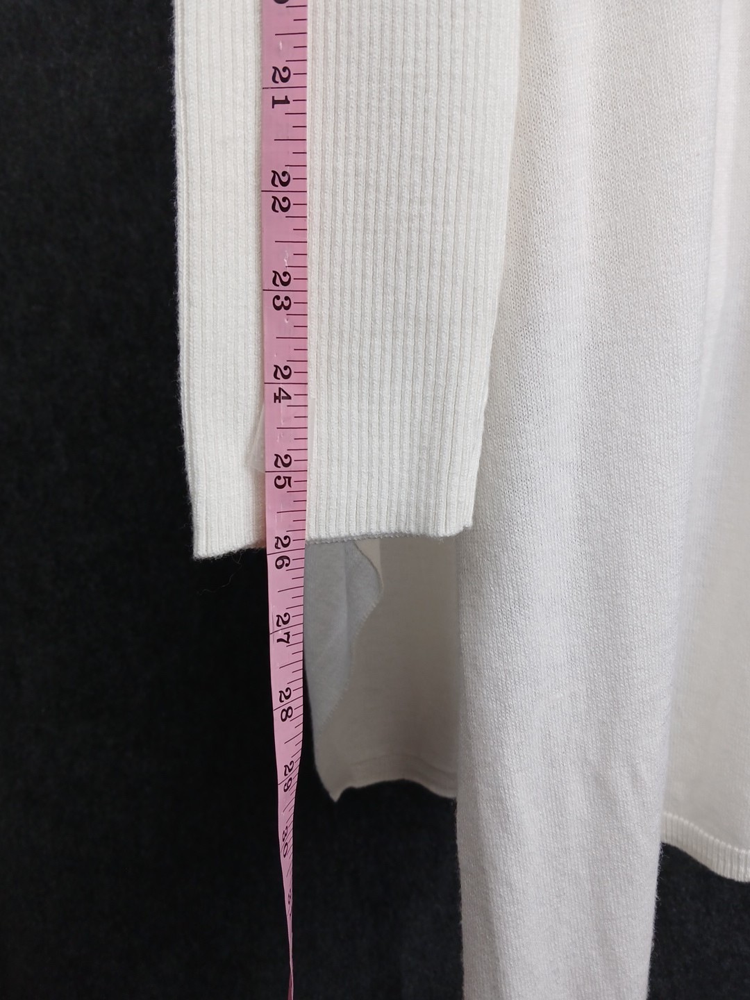 Jessica London Ribbed Turtleneck Long Sleeve Sweater Knit Bodycon Ivory Size M