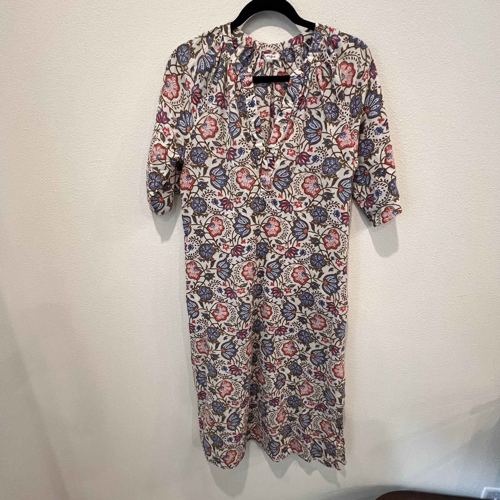 Anthropologie dRA Los Angeles Floral Tie Waist Maxi Dress Sz M MISSING TIE! Boho