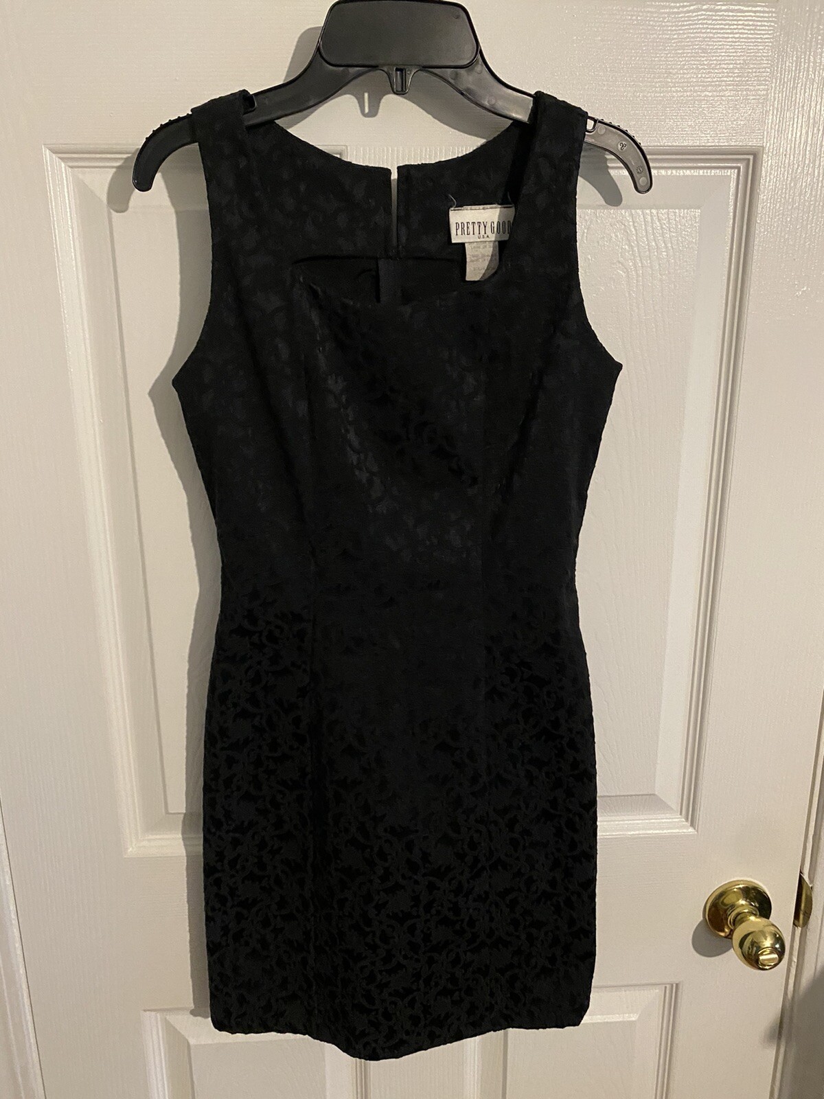 Pretty Good U.S.A Women’s Vintage Small Size Chico Black Dress Polyester/Lycra