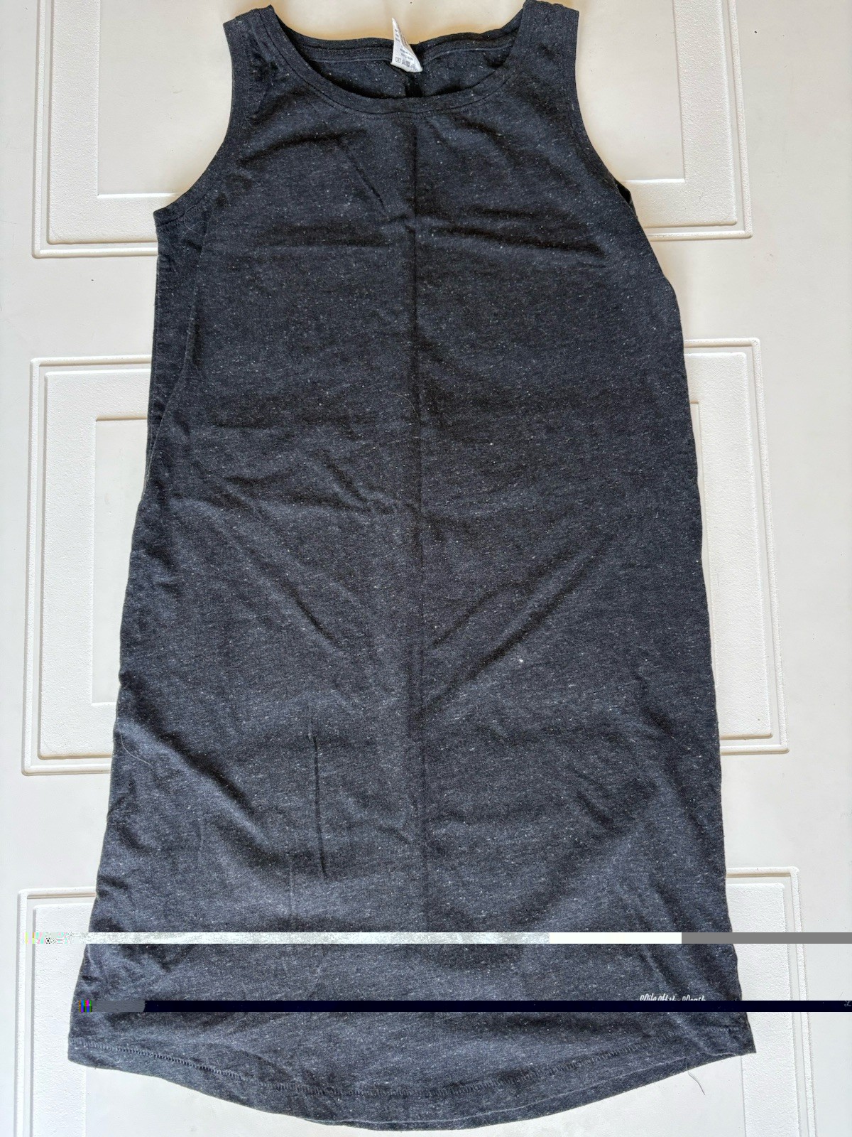The Black Dog T-Shirt Dress Dark Gray Sleeveless Size XS