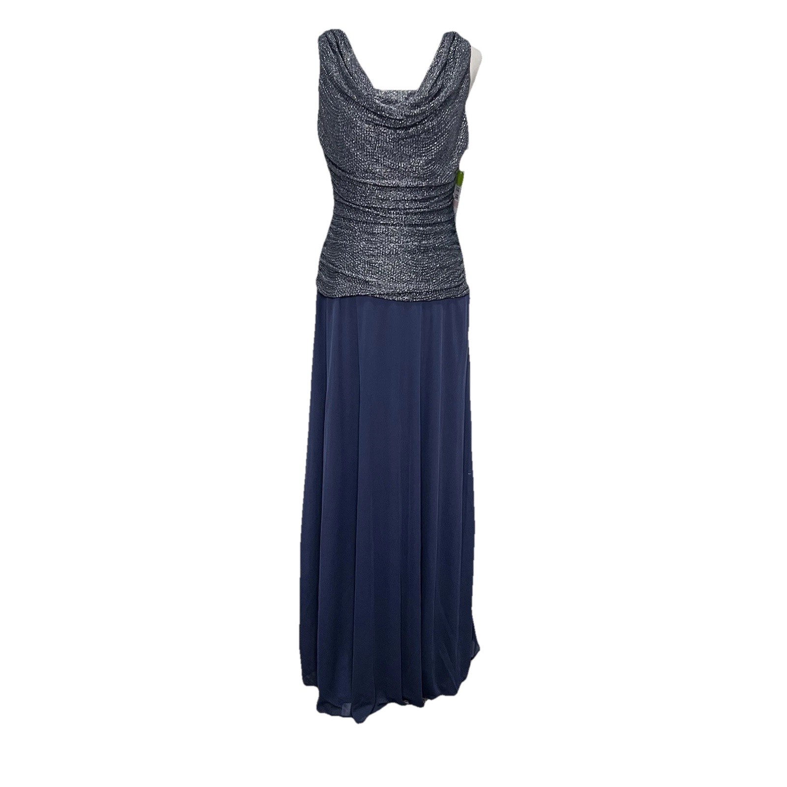 R & M Collections Women’s Size 10 Blue Maxi Dress Prom Homecoming Formal NWT