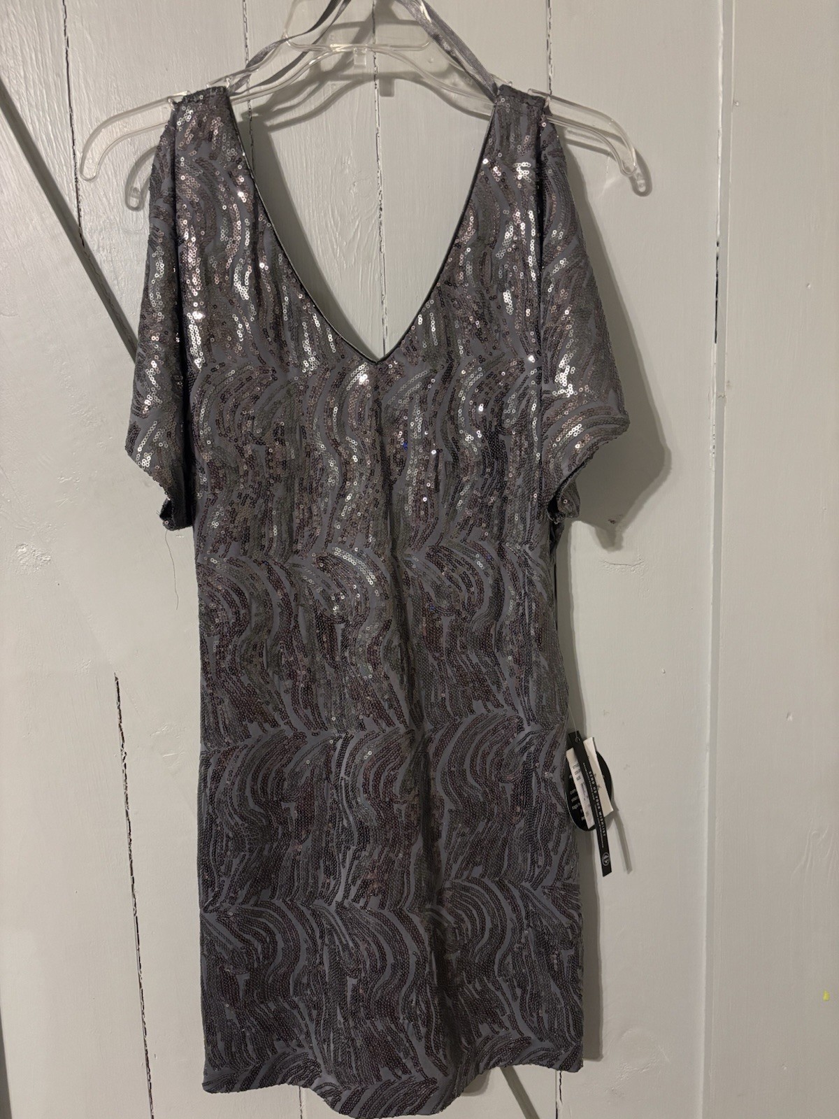 As U Wiah Women’s sequin silver gray dress size small new with tags