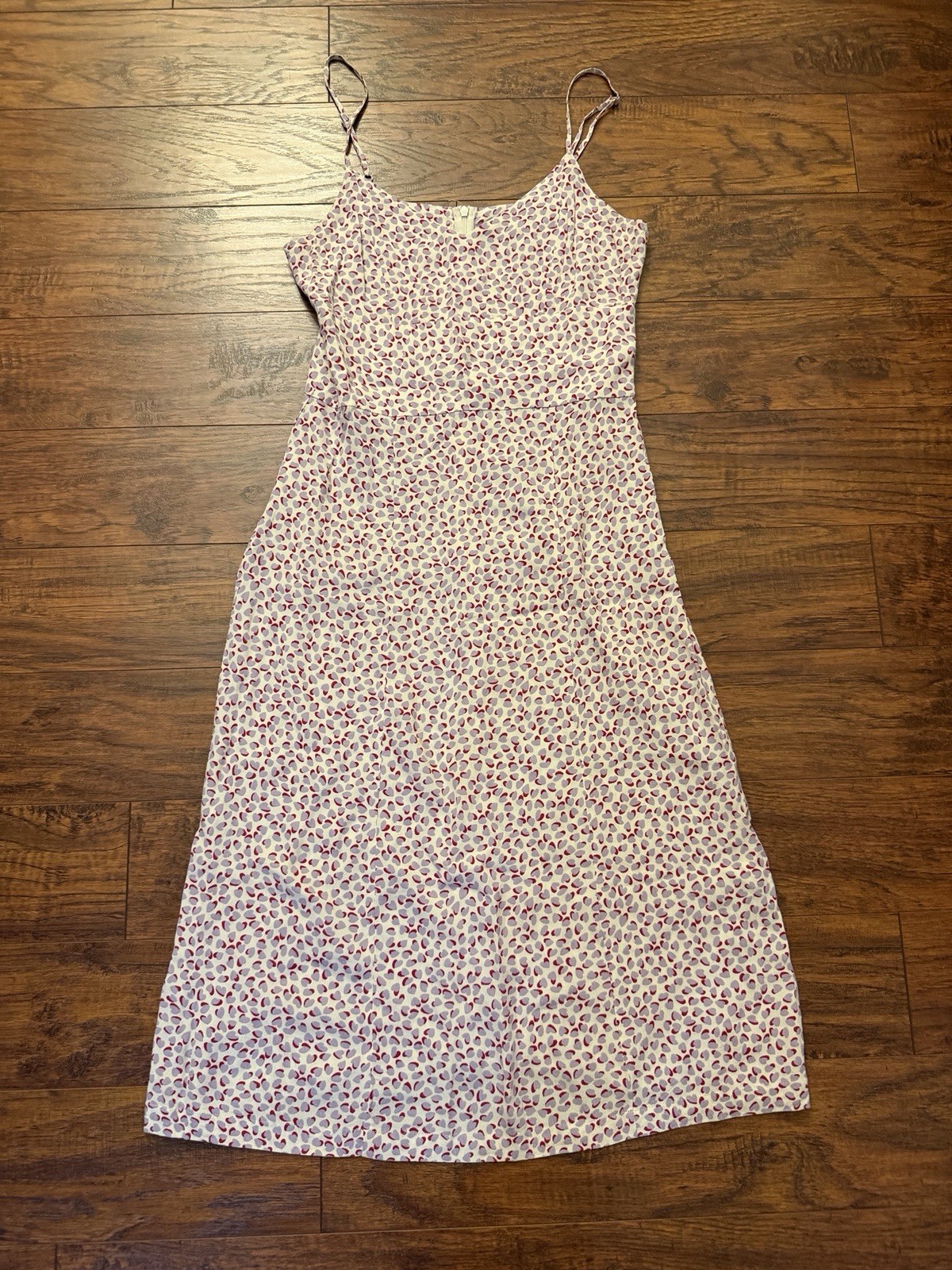 Rouje Chantal Dress 38 Slip Heart Pink Purple white