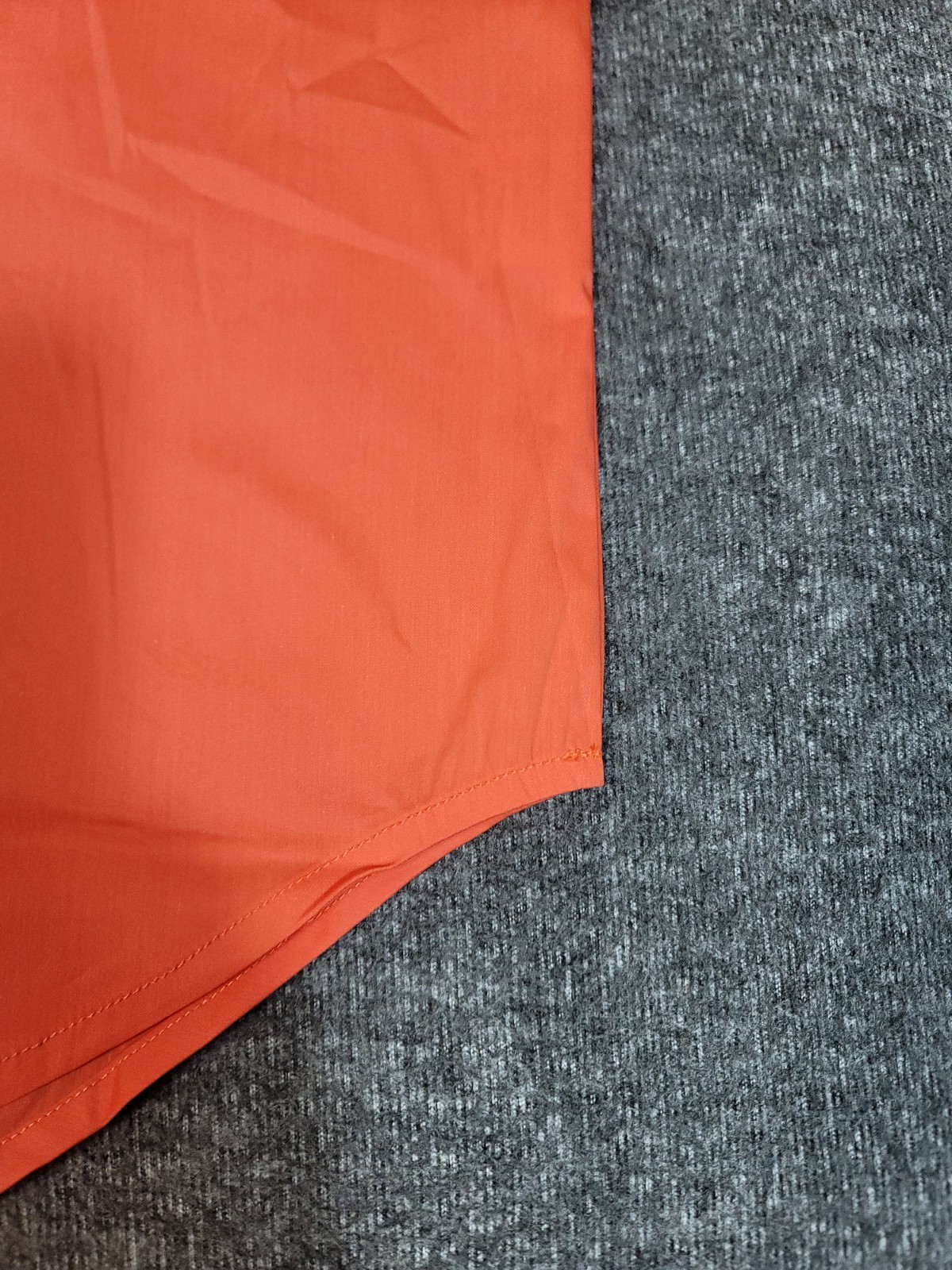 Caryn Lawn Jackie Womens Half Button One Size Orange Collard Short Sleeve NWT