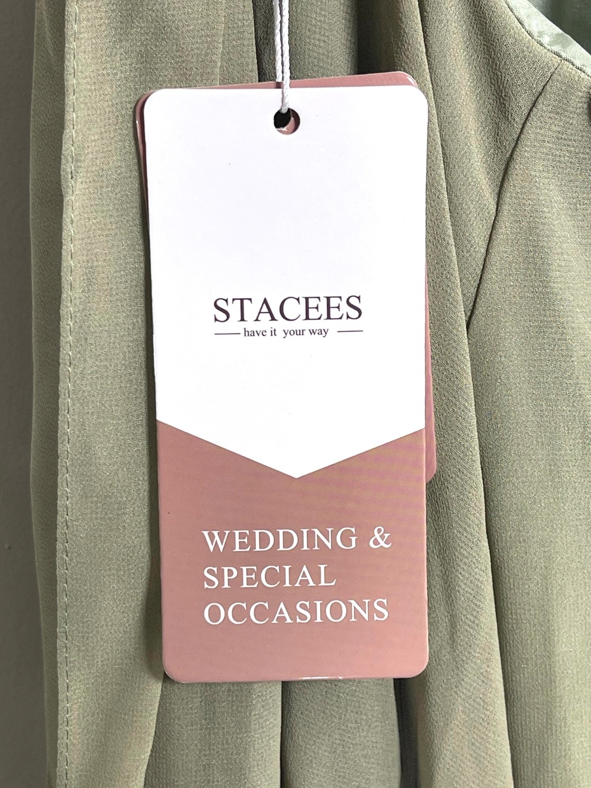Stacees A-line Square Neckline Sleeveless Floor-Length Chiffon Dress Celadon 6
