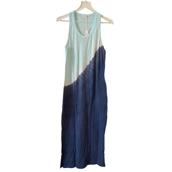 Sundry tie-dye maxi tank dress blue and aqua ombre Tie Dye 2/M NWT