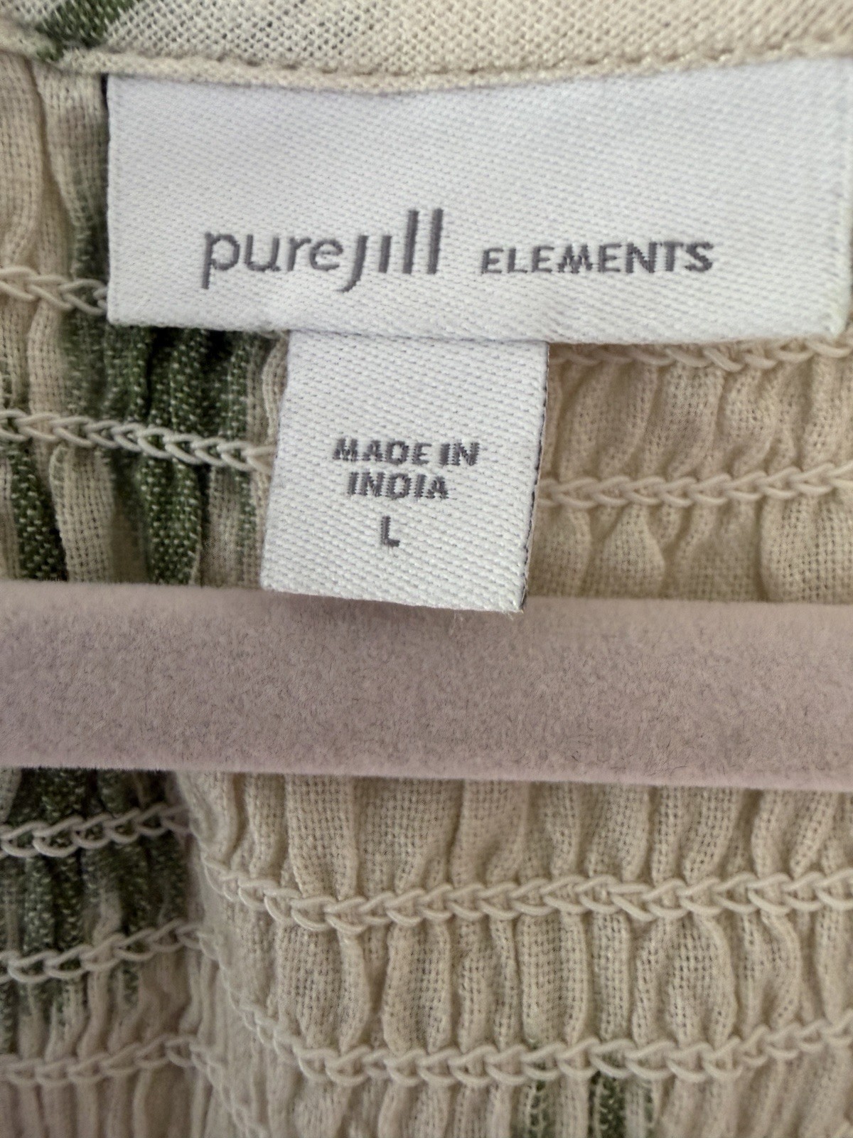 Pure Jill Elements 100% Cotton Ombré Dress Size L – Worn Once