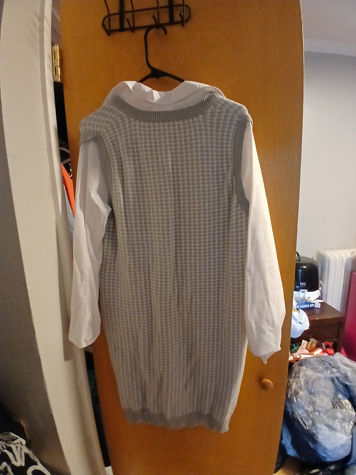 womens sweater dress grey size xl