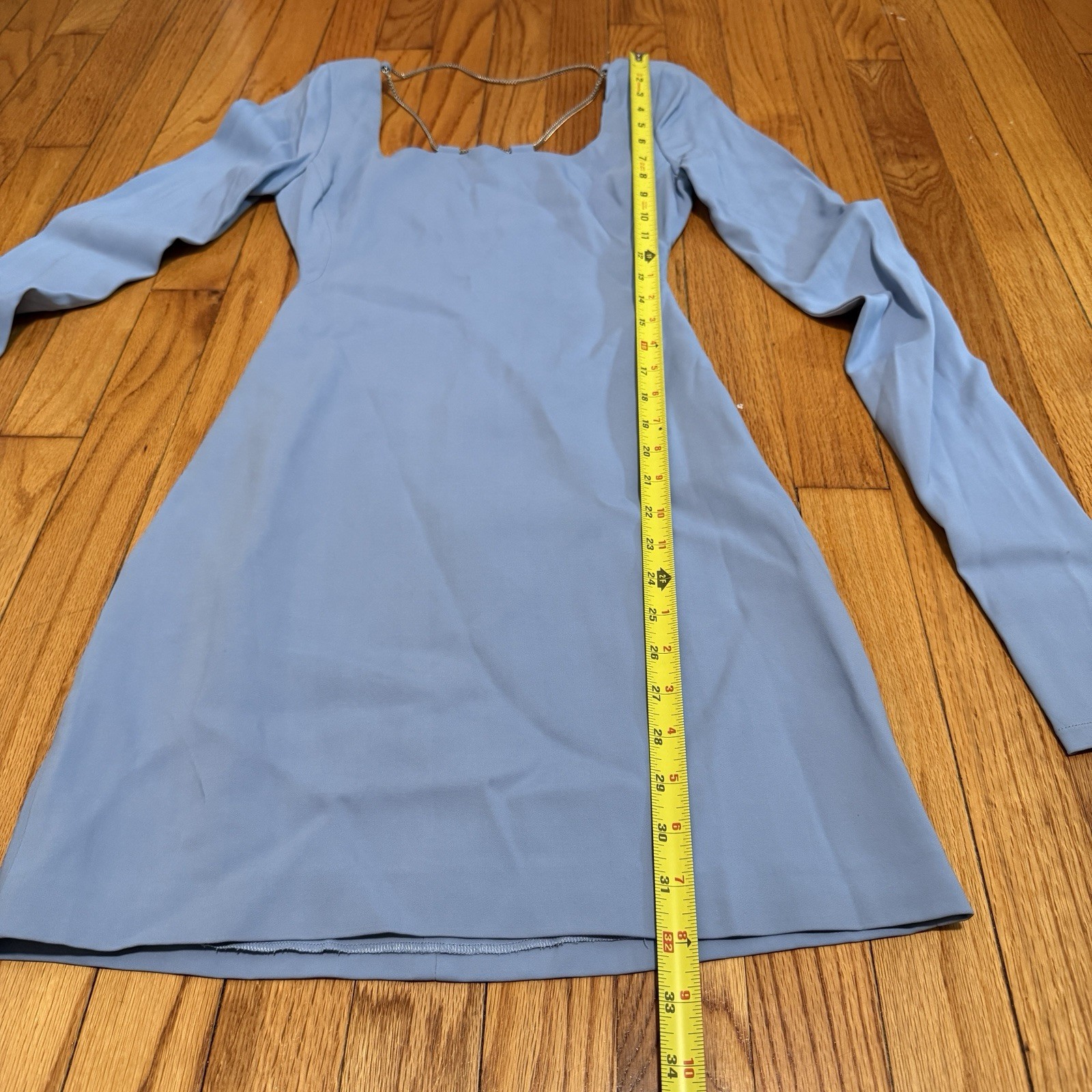 1017 Alyx 9SM Blue Chain Mini Dress Size 40 EU