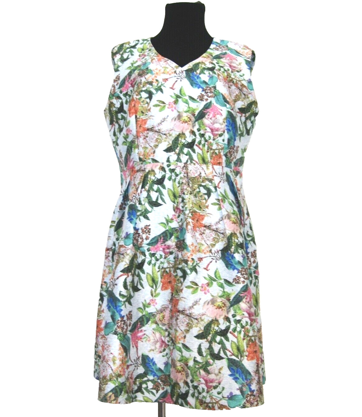 $196 Size 14 Finity Floral Sleeveless Dress
