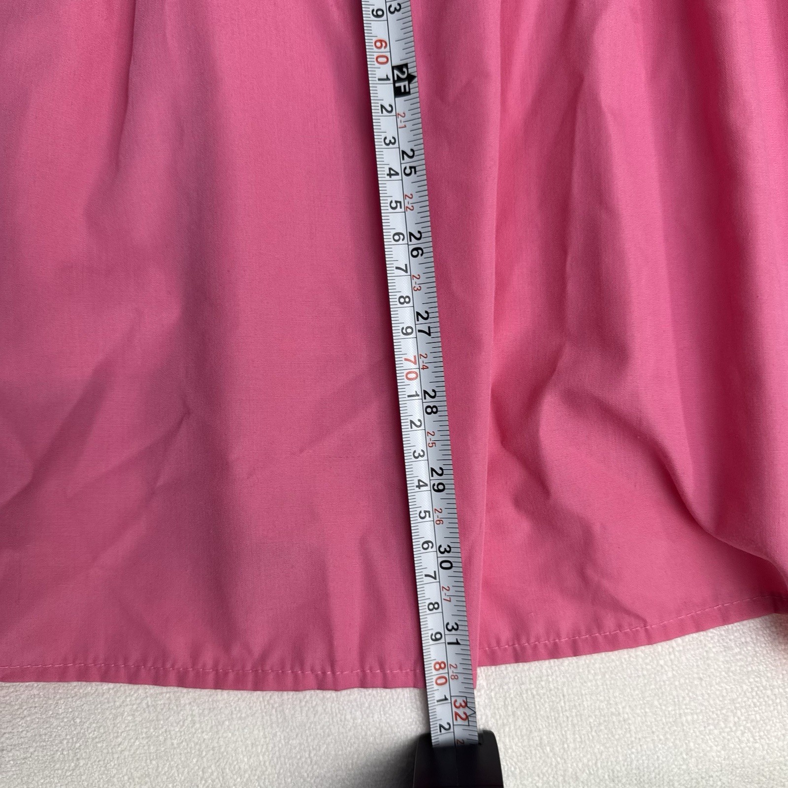 Pink Ruffle Flutter Pleated VNeck Mini Lined Dress Sleeveless Cotton Medium
