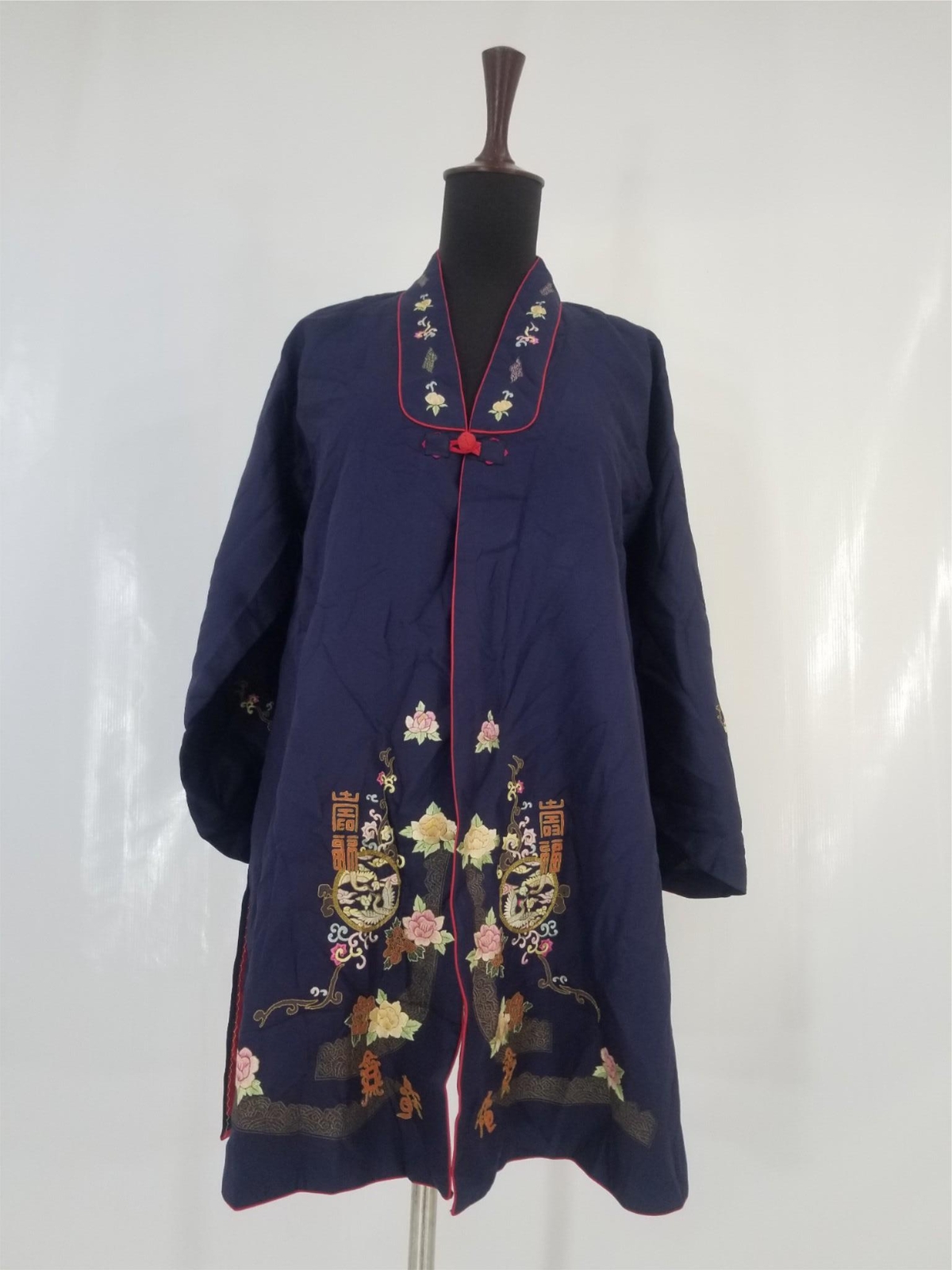 Vintage Traditional Korean Silk Brocade Embroidered Hanbok Jacket