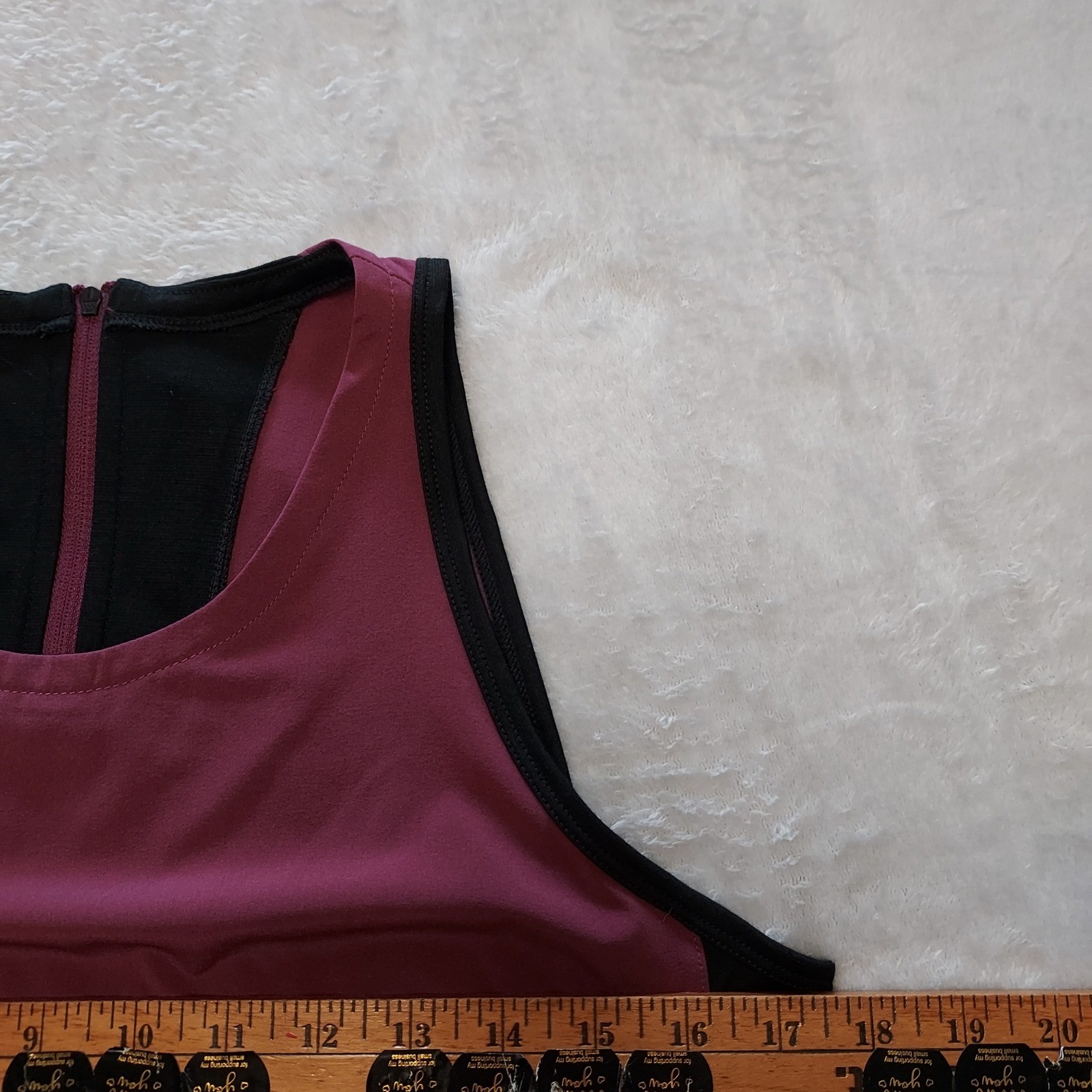 Smartwool Active Merino Wool Blend Colorblock Shift Dress Berry Purple Black M