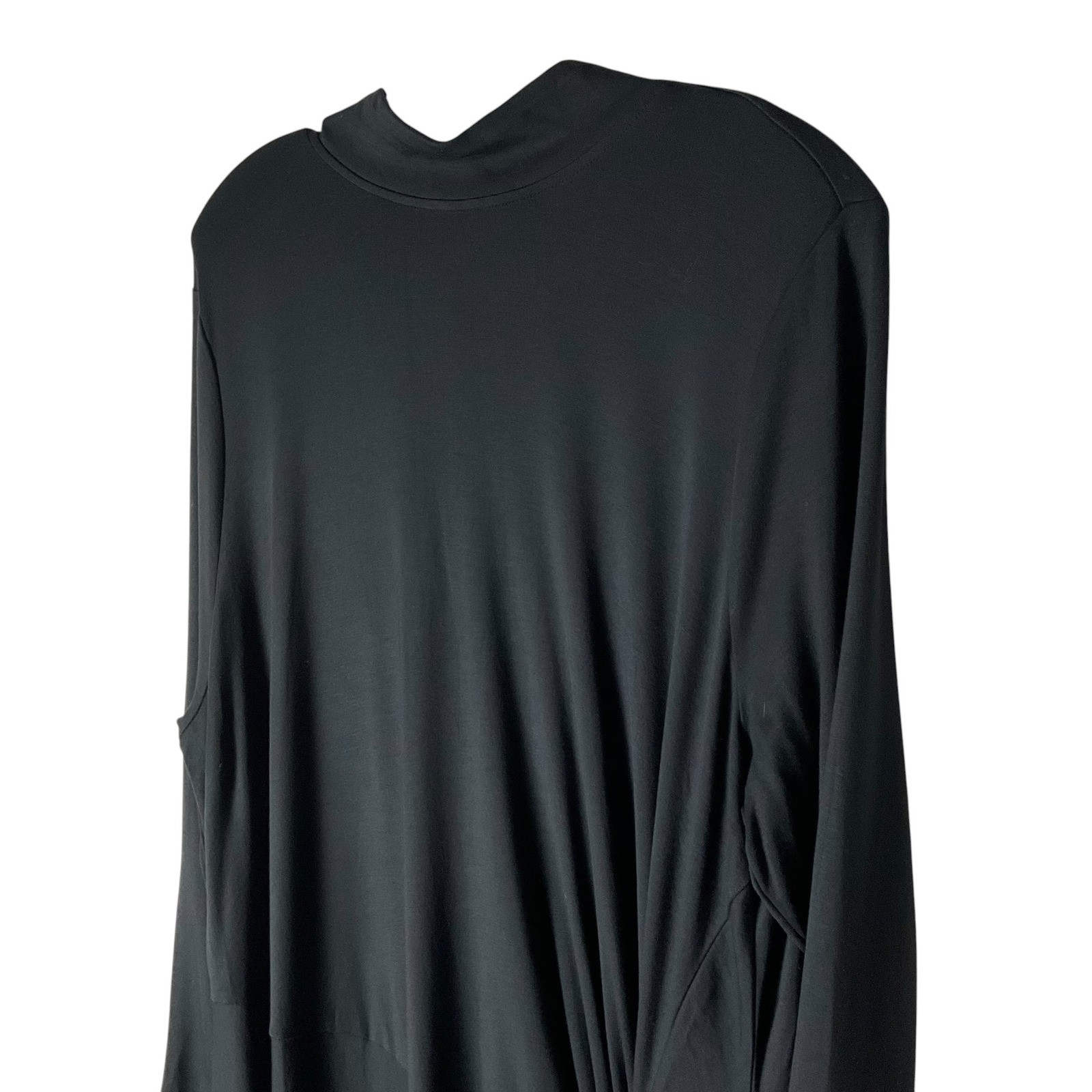 Studio Park x Shawn Killinger Knit Mock-Neck Maxi Dress A520764 Black Size 2X