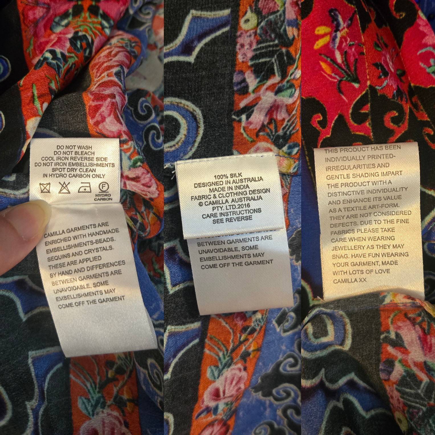 Camilla Pretty Precession V Neck Short Dress Size Small
