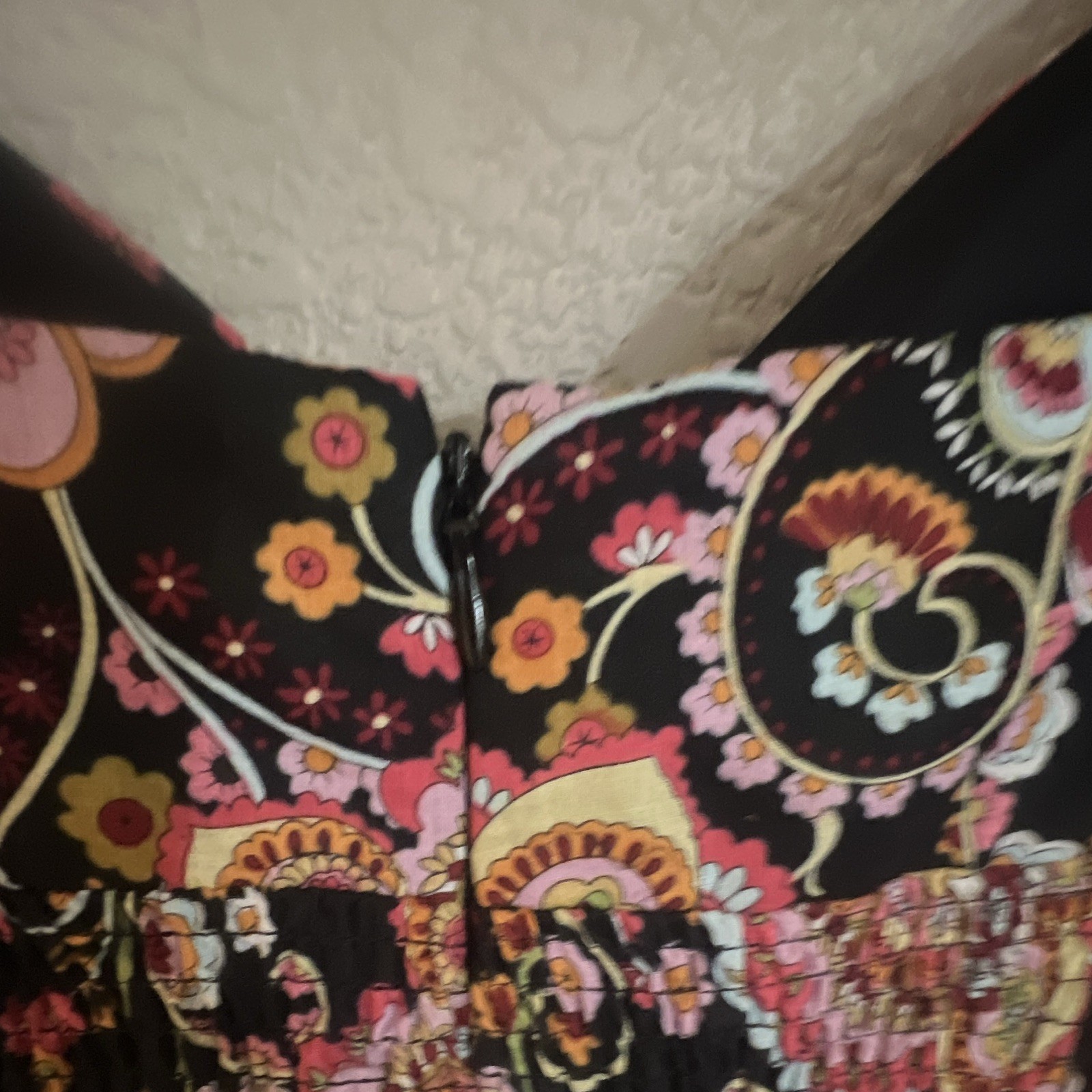 Boston Proper Muse Women’s Black Paisley V-Neck Strappy Maxi Dress Size 2