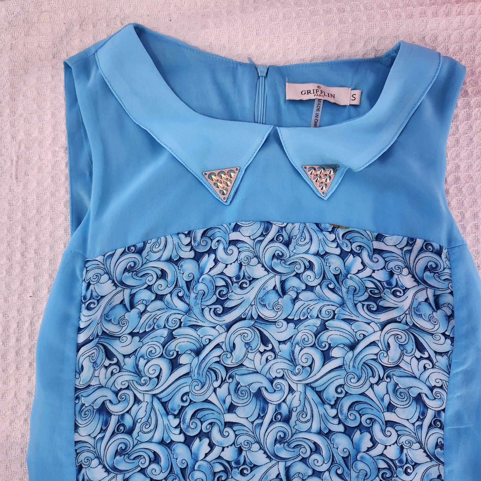 Grifflin Paris Dress Sz S Blue