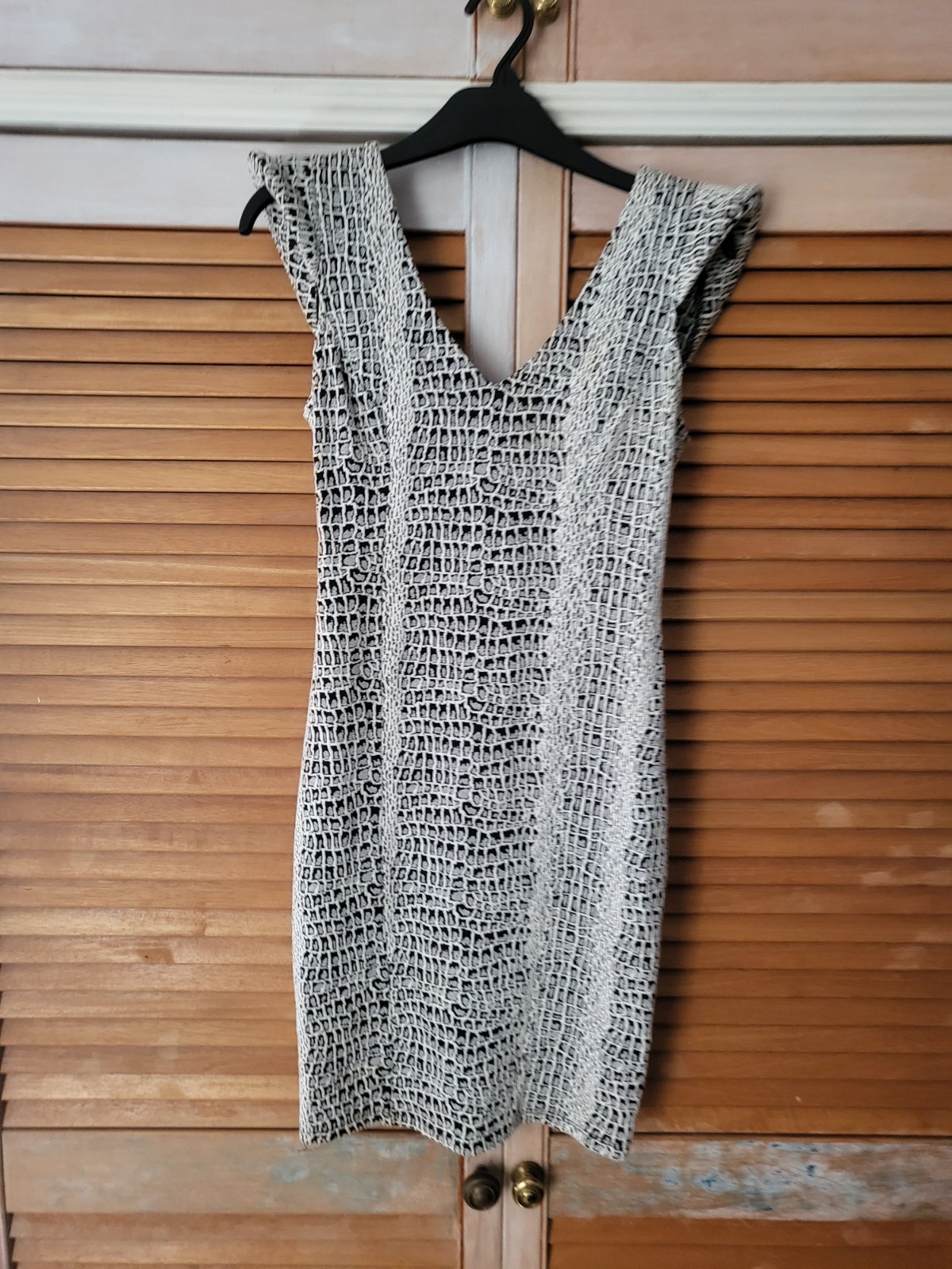 Miss Selfridge Crocodile Print Party Mini Bodycon Dress Size 8 snake skin summer